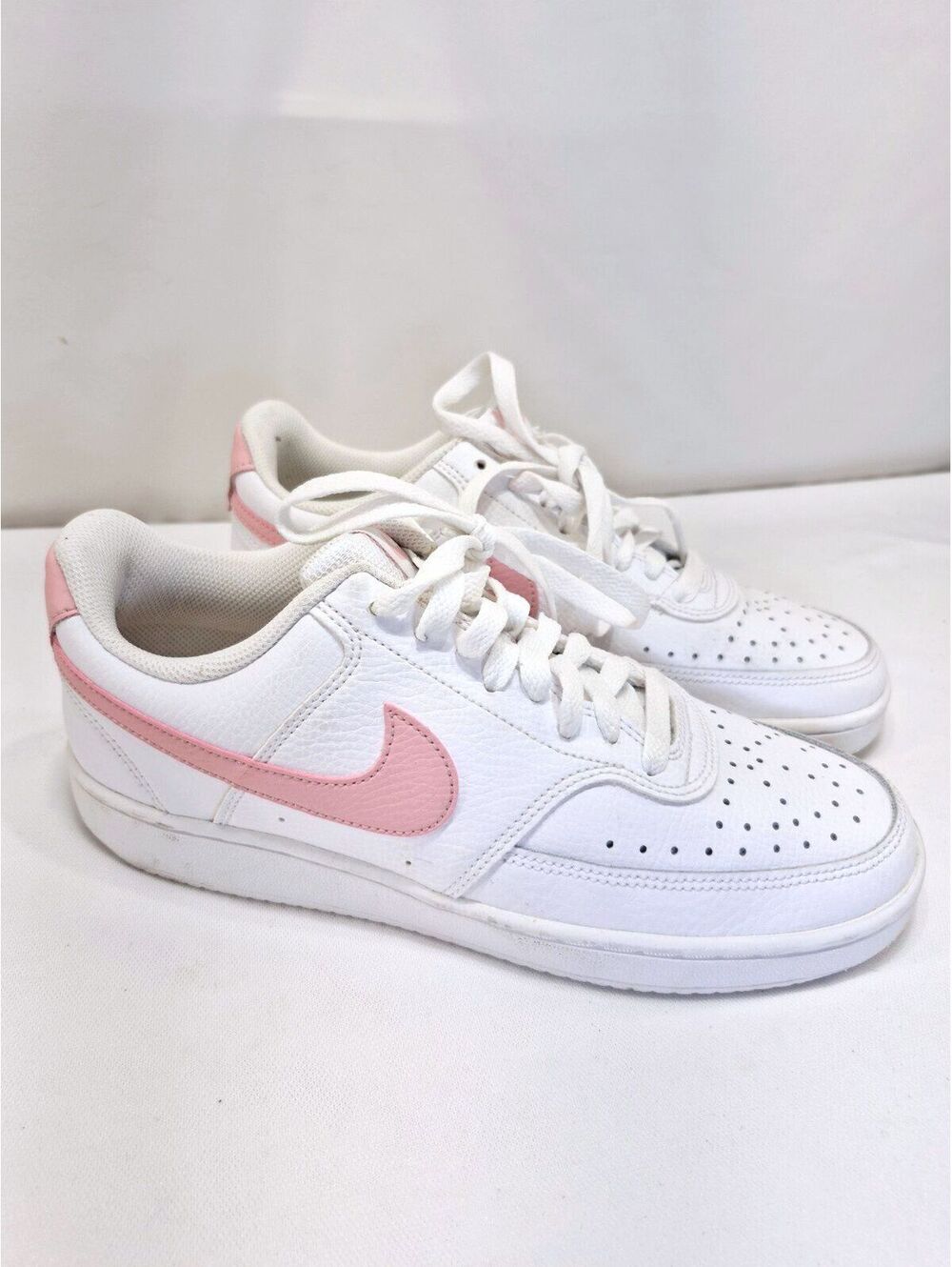 Nike Court Vision Low 'White Pink Glaze' CD5434-110 Women's 8.5M Sneakers Shoes